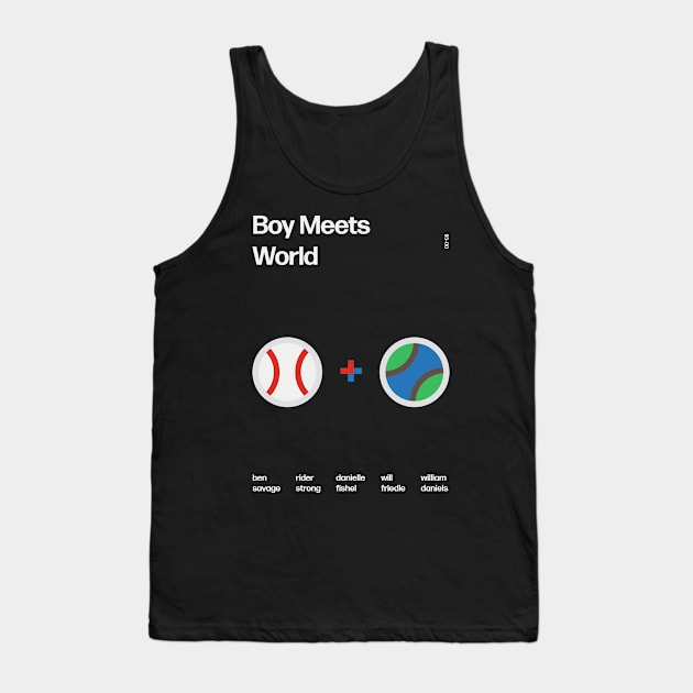 Boy Meets World - Swiss Poster Design Tank Top by The90sMall